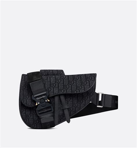 dior saddle bag black on black|dior saddle bag black monogram.